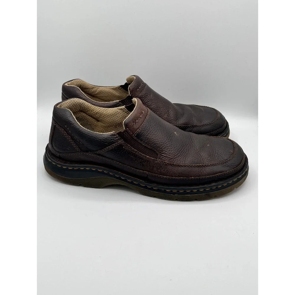 Dr. Martens 11198 Men Brown Leather Slip On Loafer Shoes Size US 10 EU 43